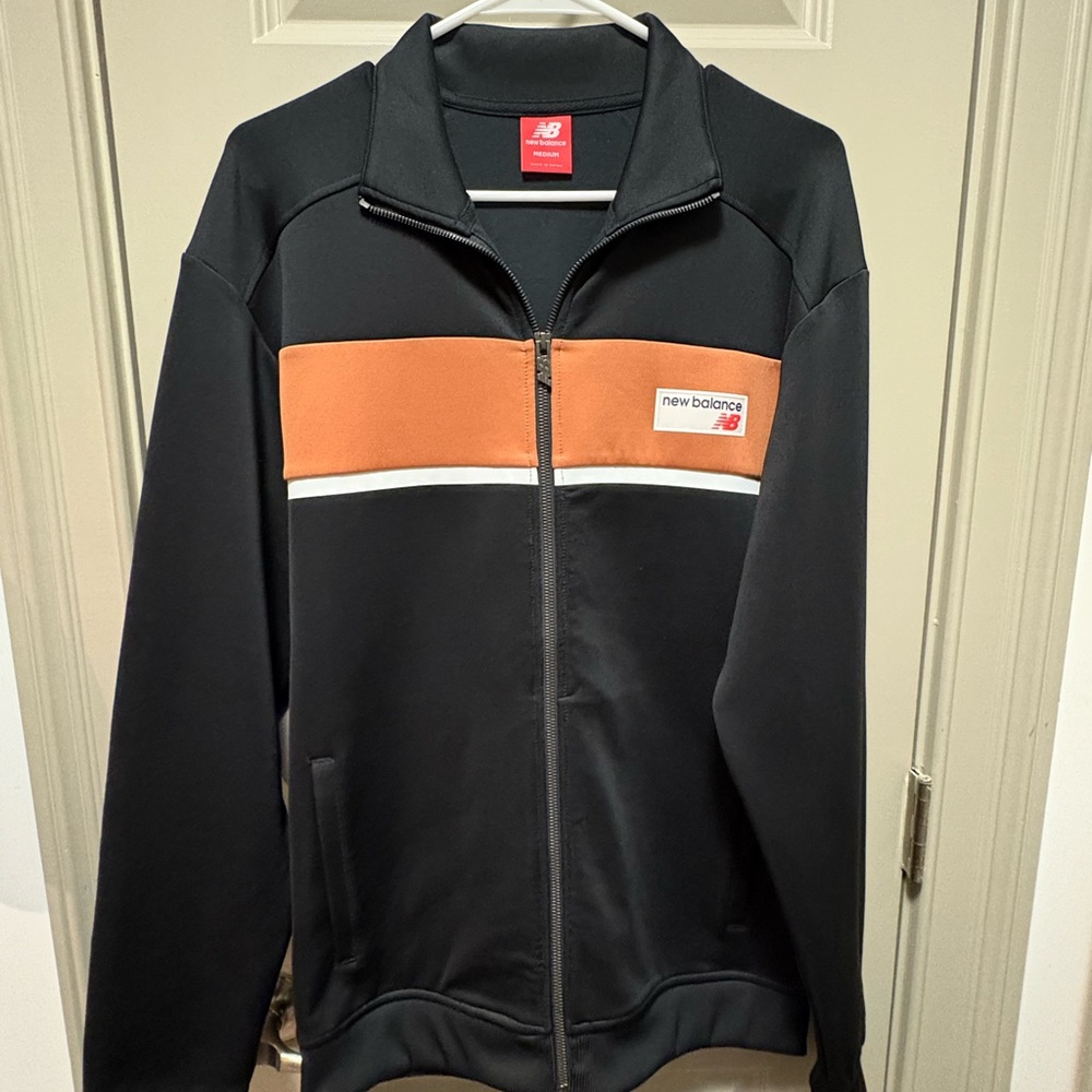 New Balance Black and Brown Zip-Up Jacket
